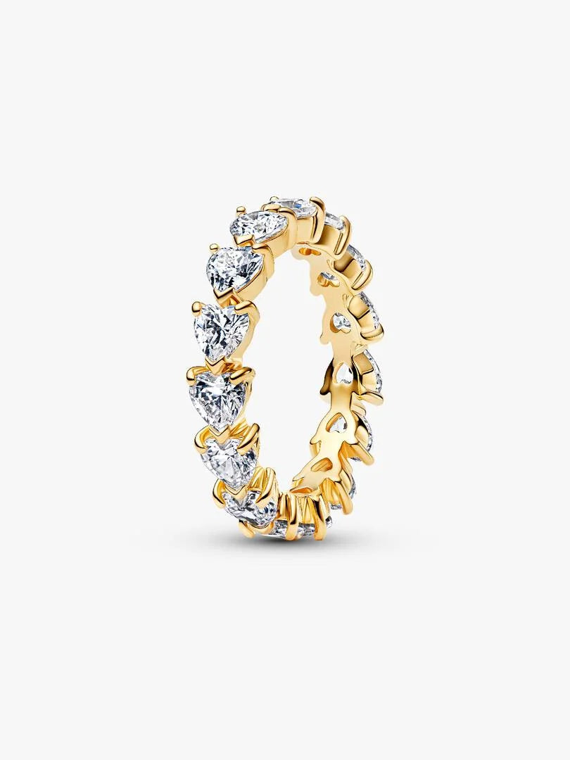 Anillo Corazones Transparentes
