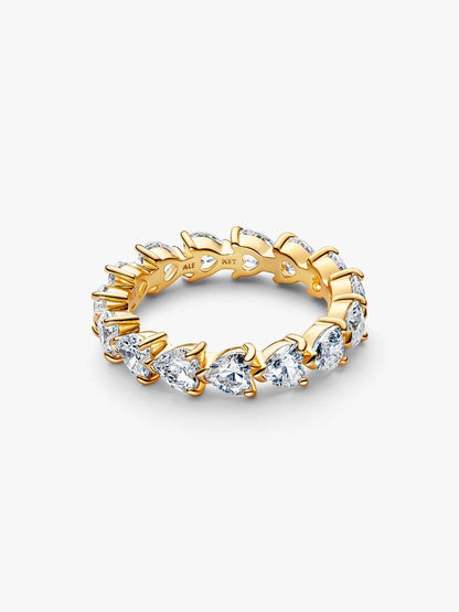 Anillo Corazones Transparentes