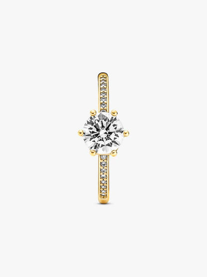 Anillo Corona Brillante Transparente