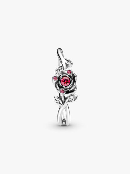 anillo rosa de la bella y la bestia de disney