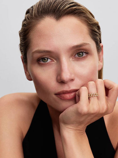 anillo cubano en pave