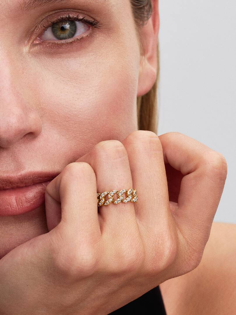 anillo cubano en pave