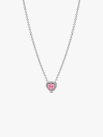 Collar Halo Corazón Rosa