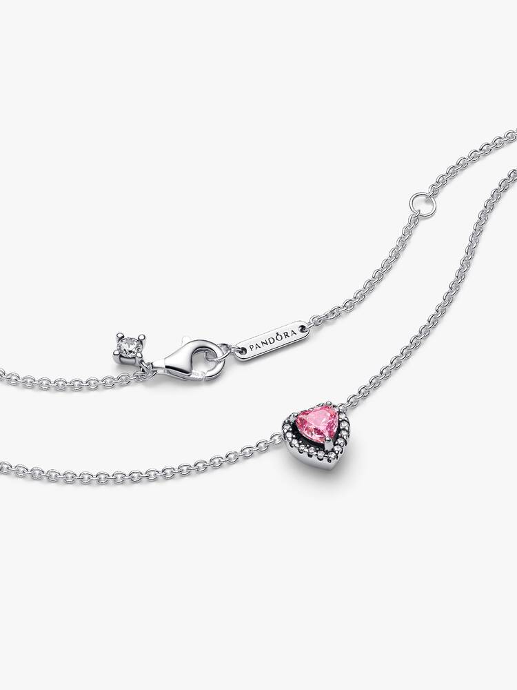 Collar Halo Corazón Rosa