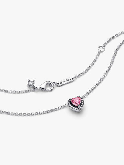 Collar Halo Corazón Rosa