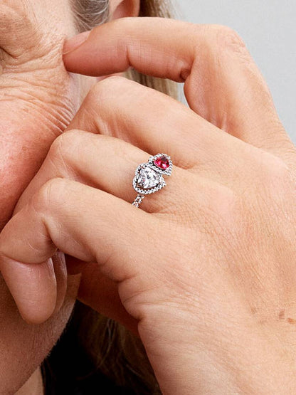 Anillo Halo Corazones
