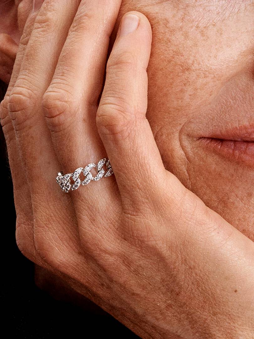 anillo cubano en pave