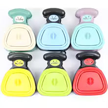 Recogedor de excrementos plegable para perros con 1 rollo de bolsas descomponibles, para limpiar y recoger excrementos.