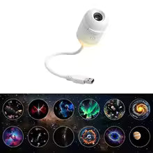 Mini Proyector de Luz USB con Efecto de Cielo Estrellado, Pantalla de Gran Angular, Cielo Estrellado para Techo, Iluminación para Sala de Juegos, Decoración de Habitaciones, Regalo